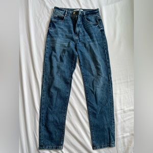 ZARA dark wash “Mom Fit” Jeans (4)